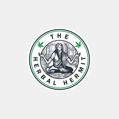 The Herbal Hermit Logo Diseño de GdLevi