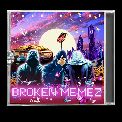 Diseño de The Decay of America Except it's Hilarious and Aesthetic. (Broken Memes Album Cover) de Dara Kan