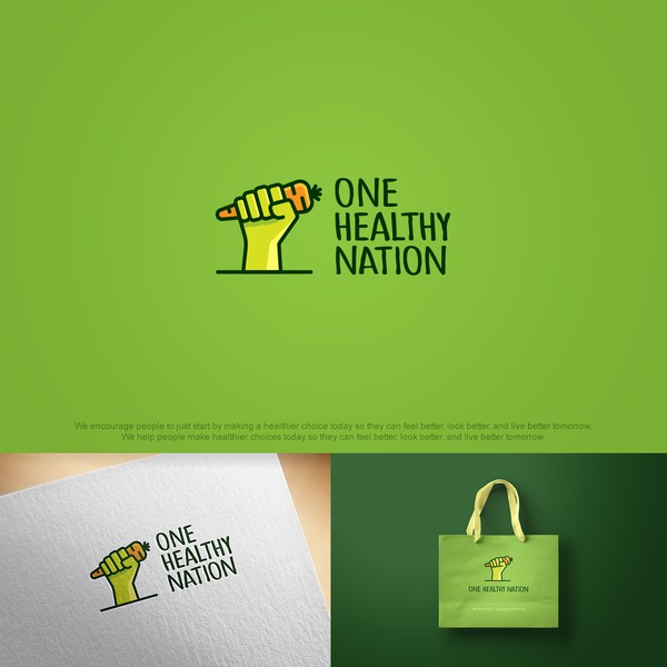 Example of a logo concept made for a nutrition company