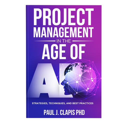 Simple, professional cover for a business book about Artificial Intelligence Design by anisha umělec