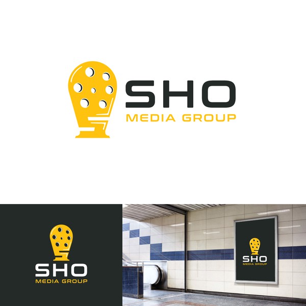 Bold logo concept for new media company