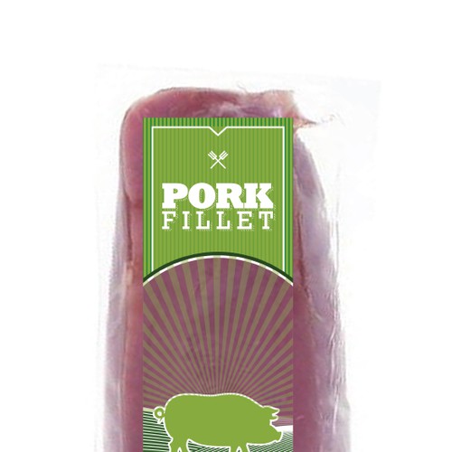 Create a striking top product label for a pork fillet product Design by April Anny