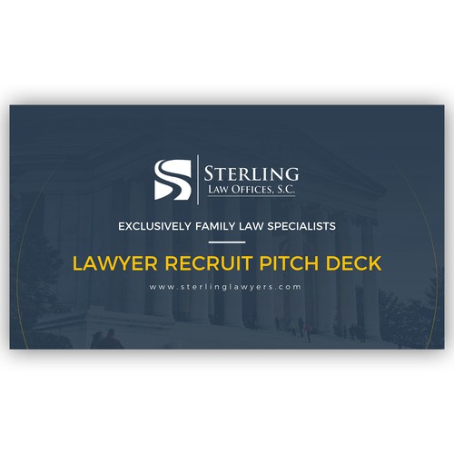 Pitch Deck In Google Slides To Recruit Lawyers Powerpoint Template Contest 99designs