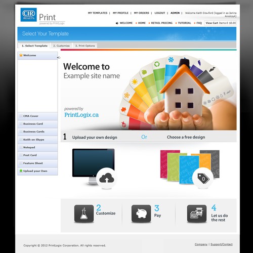 Help PrintLogix Corporation design our Welcome page! デザイン by Twebdesign