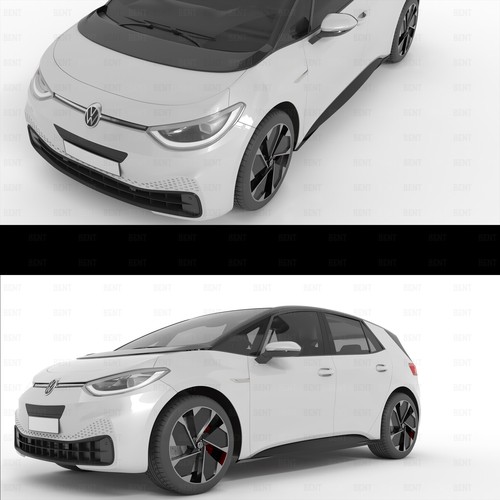 3D Model of VW ID3 Design by BenTō.