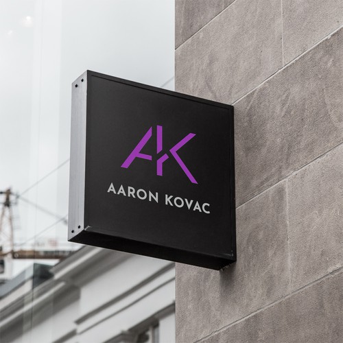 Design a personal branding logo for Business consulting using my name Aaron Kovac OR initials AK Design by des13n ©