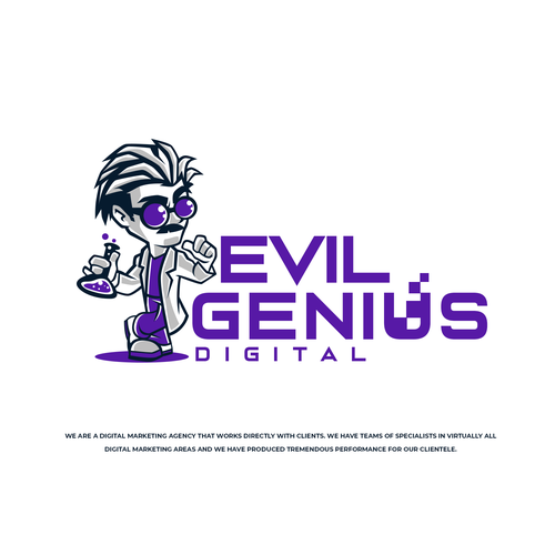 Design a badass logo for our digital marketing powerhouse -  Evil Genius Digital Design by Mouser®