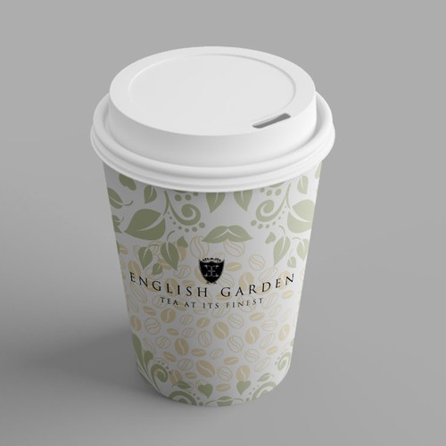 Tea paper cup - artwork design Diseño de inventivao