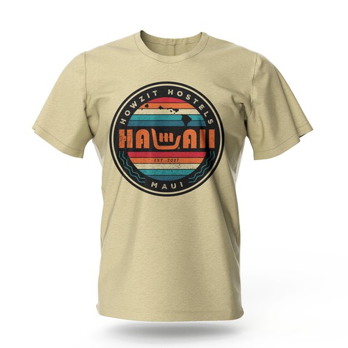 Maui - Hawaii Hostel looking for retail merch design! Design by Bee Man