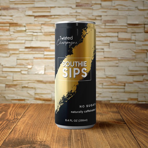 Minimalist beer can design Design by Feather Art Design Studio