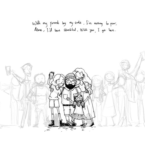 Minimalist Children's Book-Style Illustrations for a Grown Up Book Design by Ardhidesign