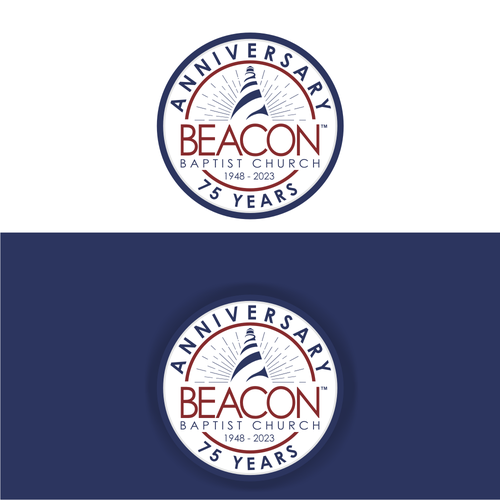 Beacon Baptist Church 75th anniversary logo Design by R_98™