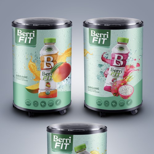 Branded Beverage Cooler Design by sougatacreative