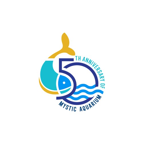 Mystic Aquarium Needs Special logo for 50th Year Anniversary Design by Congrats!