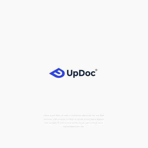Design the logo for UpDoc, the world's first AI doctor Design by Marian M.C.