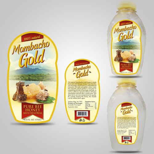 product packaging for Mombacho Gold Diseño de GM Studio