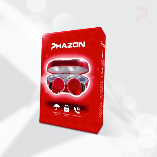 Wireless earbuds packaging box sleeve design Design por flaco.ink