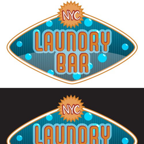 LaundryBar needs a new Retro/Web2.0 logo デザイン by Devlin Donnelly
