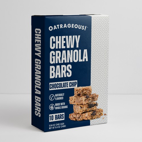 Design di DESIGN EYE-CATCHING PACKAGING FOR CHOCOLATE CHIP CHEWY GRANOLA BARS! di #hjp