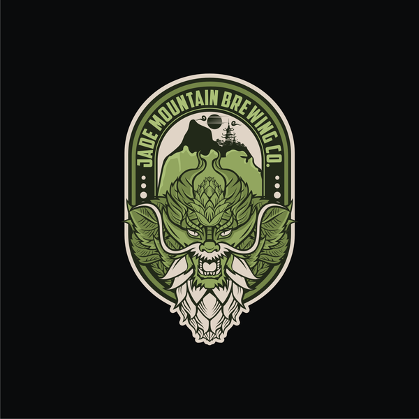 Design by Ranggalawe titled "Jade Mountain Brewing Co."