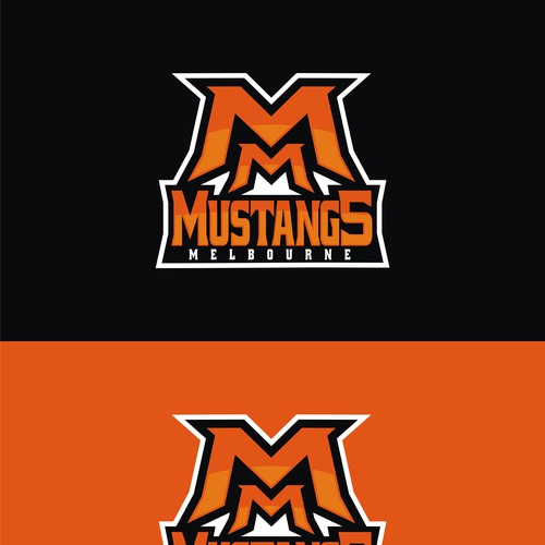 logo for Melbourne Mustangs Ice Hockey Club Logo design contest
