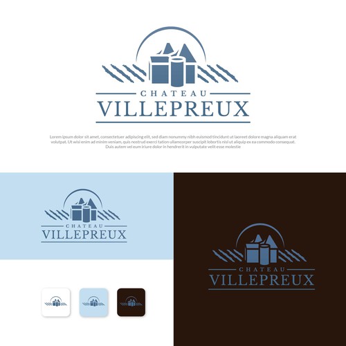 Modern new logo for French chateau and vineyard Design réalisé par Danielle Curtis