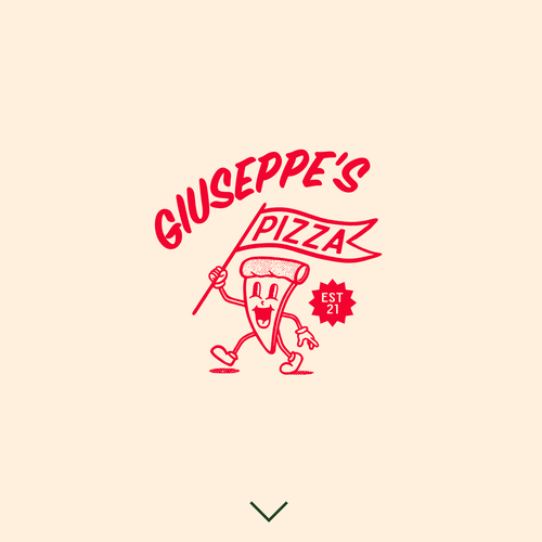 Modern & hip logo for a mobile pizza business Design by BearFace™