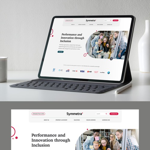 Website design for a global diversity and inclusion company Design by Javier Milla