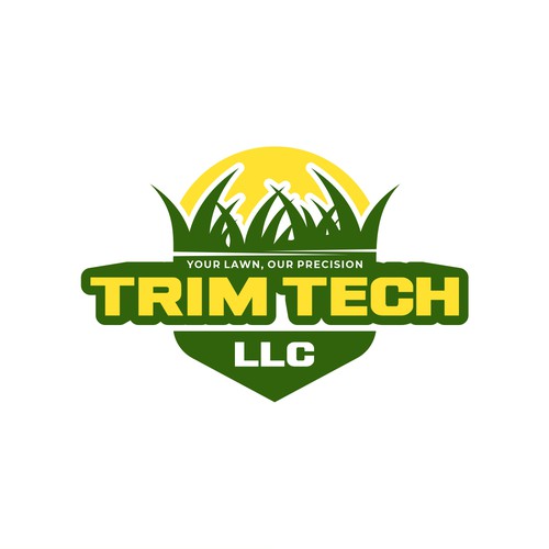 High Tech logo for a new lawn mowing business Design by MagsArt