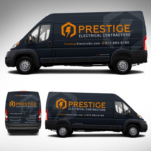 Car wrap needed for Prestige Electrical Contractors Design réalisé par J.Chaushev