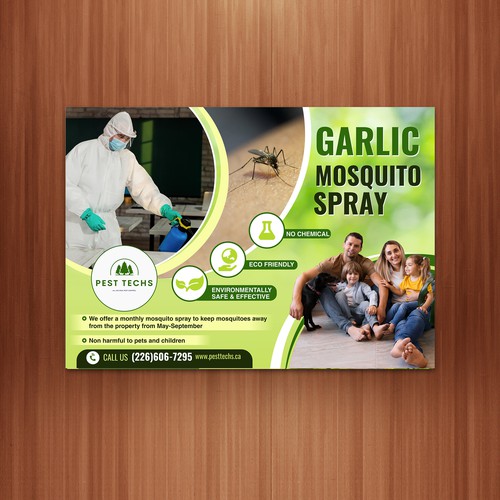 Eco friendly mosquito pest control Design by The 3colors