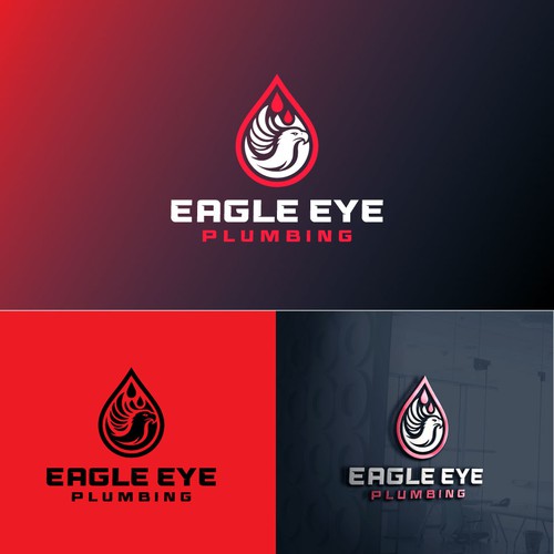 Eye catching and very marketable logo for plumbing company. The company name is Eagle Eye Plumbing Design by JakirVector
