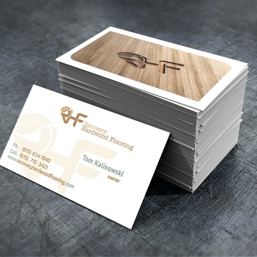 New Logo And Business Card Wanted For Recovery Hardwood