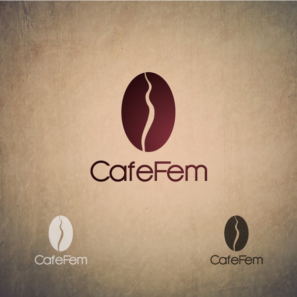 Design by olexik.com titled "a logo for CafeFem!"