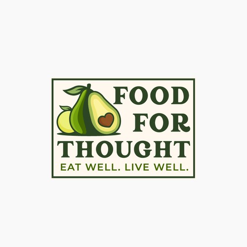 Fresh, Playful Island-Inspired Logo for Food For Thought – Organic Café & Market in the Florida Keys Design by norzone