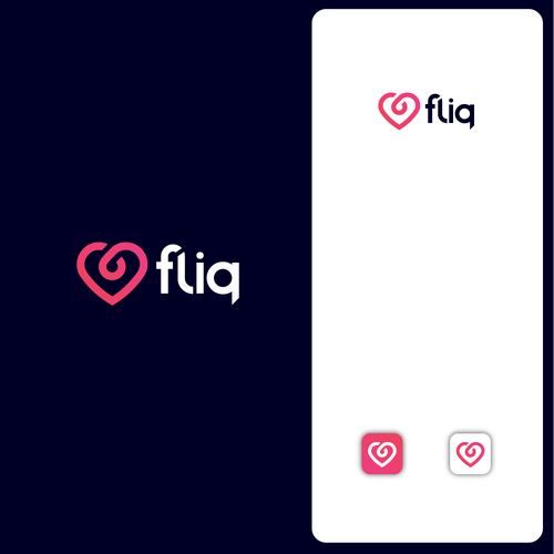 Dating App LOGO Design réalisé par DWRD