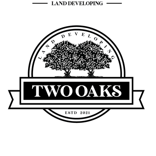 Construction, 3 business owners, use the work TWO oaks in our logo , very bold and intense  graphic Design by mitramitra