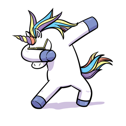 Download "Dabbing" Unicorn Character Vector/Illustration Design ...