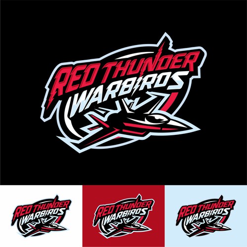 RED THUNDER LOGO Design by Barokah Studio