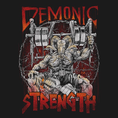 Designs | Demonic Strength T-Shirt Design | T-shirt contest