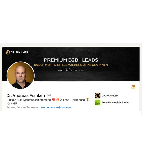 LinkedIn Header Image | B2B digital brand positioning and lead generation consultant Design by Anturium