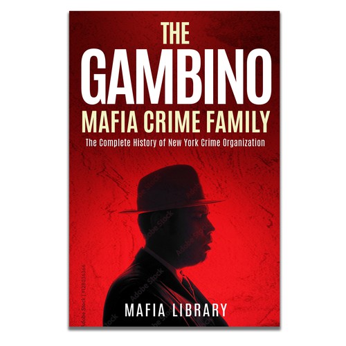 Book cover for a book about organized crime / mafia Diseño de ICHD Designs