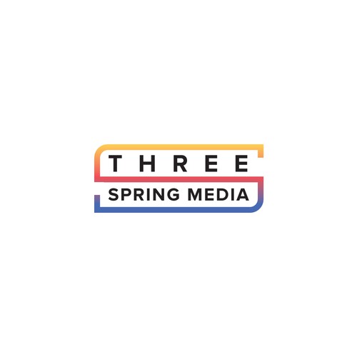 Three Spring Media logo rebrand Design by DesignNavigator