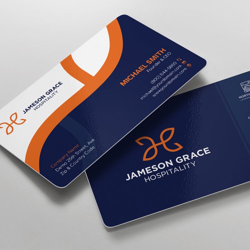 Create a modern and clean business card for a parent company with 4 subsidiaries Design by CilioLab✦