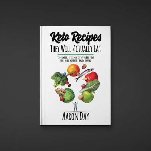 Diseño de Design Healthy Ketogenic Recipe Book Cover de danc