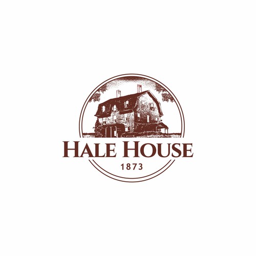 Historic and Famous Hale House Logo Design Design by Adam Anggriawan