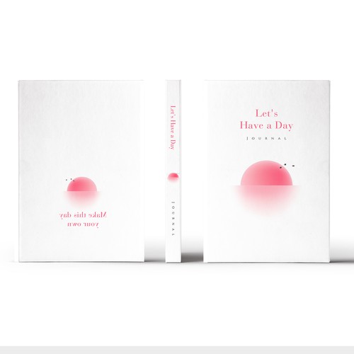 Minimalistic pinterest vibe for a self help journal cover Design by Trivuj