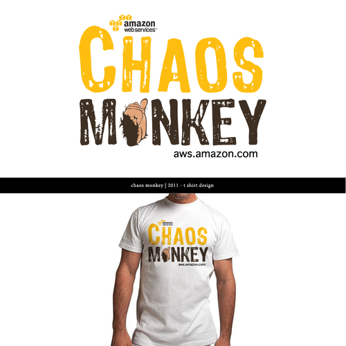 Design the Chaos Monkey T-Shirt Design von MotionMixtapes