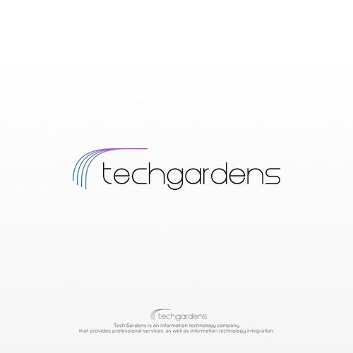 Tech Gardens Innovative New Technology Logo Design by PersonaE