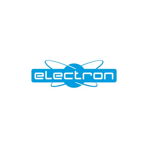 Newlogo designwith the electron drawn as a solid logo Design by Xisco™